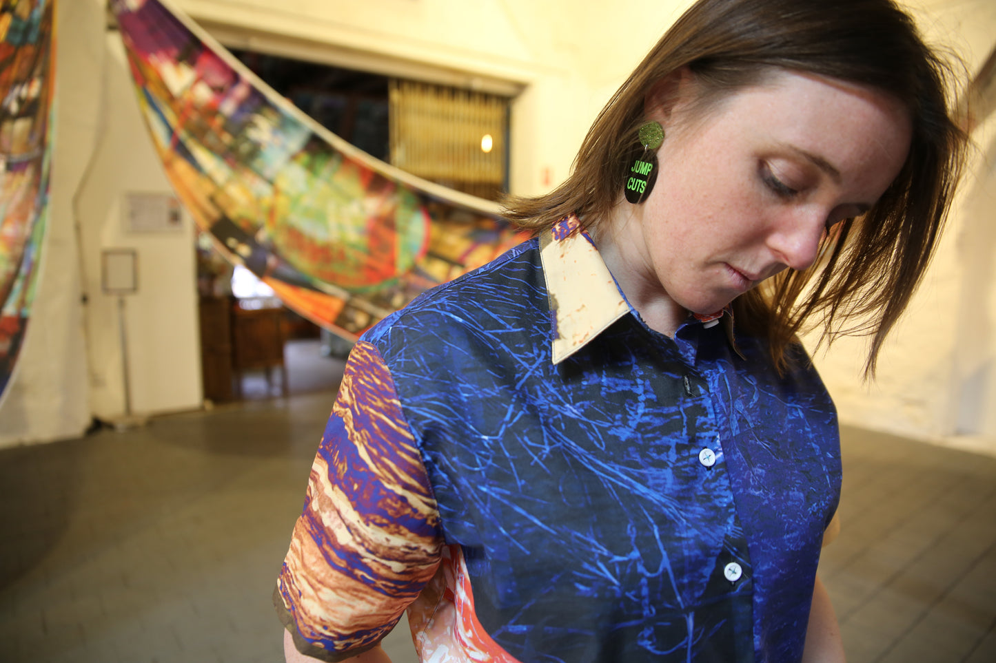 JUMP CUTS Cropped shirt